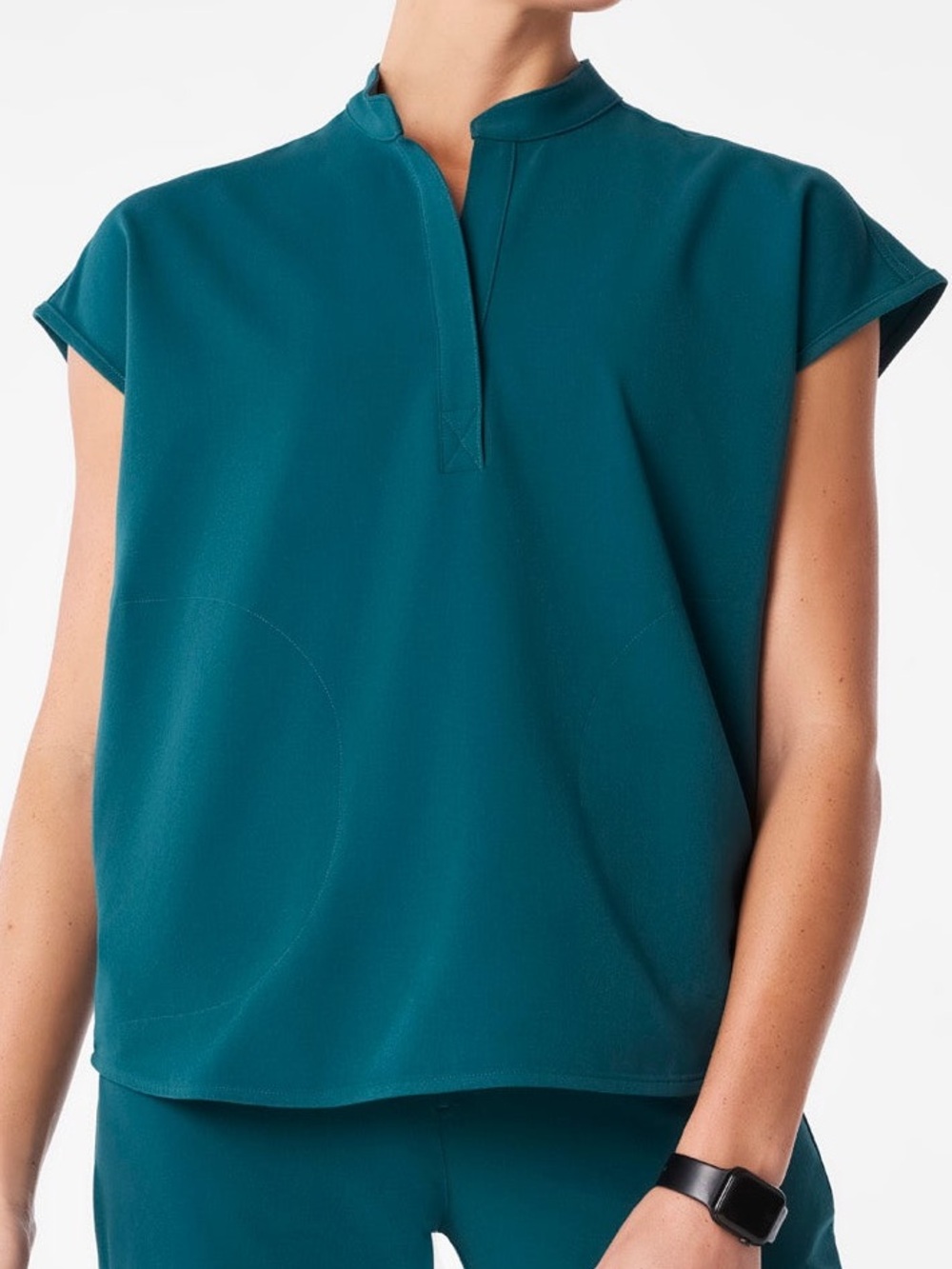 Figs Women’s Caribbean Blue(#2075) Rafaela Oversized Scrub Top™ Size Large